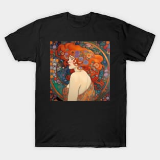 Art Nouveau Beauty gorgeous Bohemian woman T-Shirt